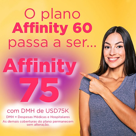Affinity Seguro Viagem lança plano com cobertura de DMH de US$ 75 mil