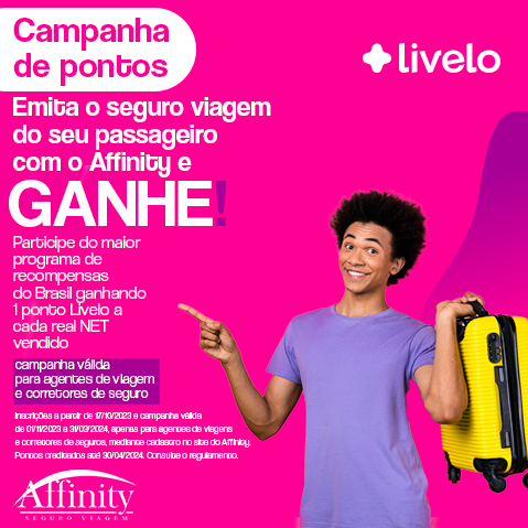 Affinity lança campanha de premiação em parceria com a Livelo