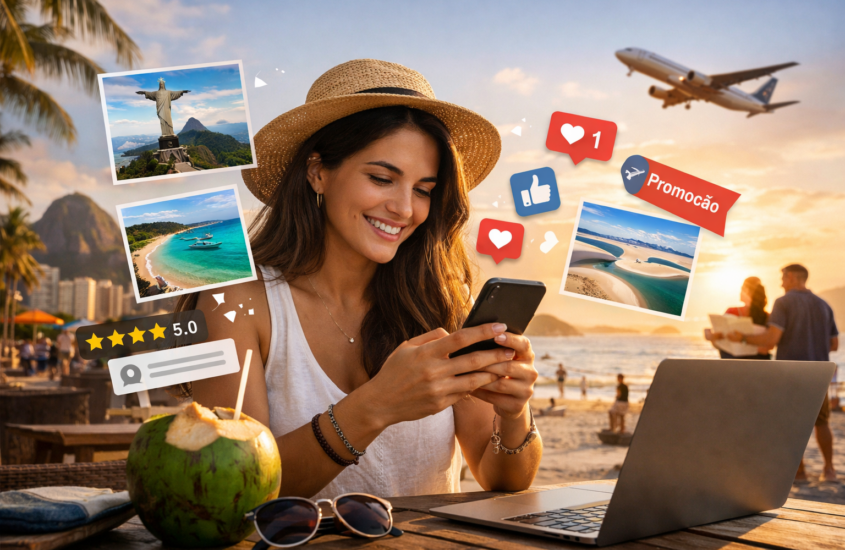 Do scroll ao destino: como os brasileiros estão escolhendo suas viagens em 2026